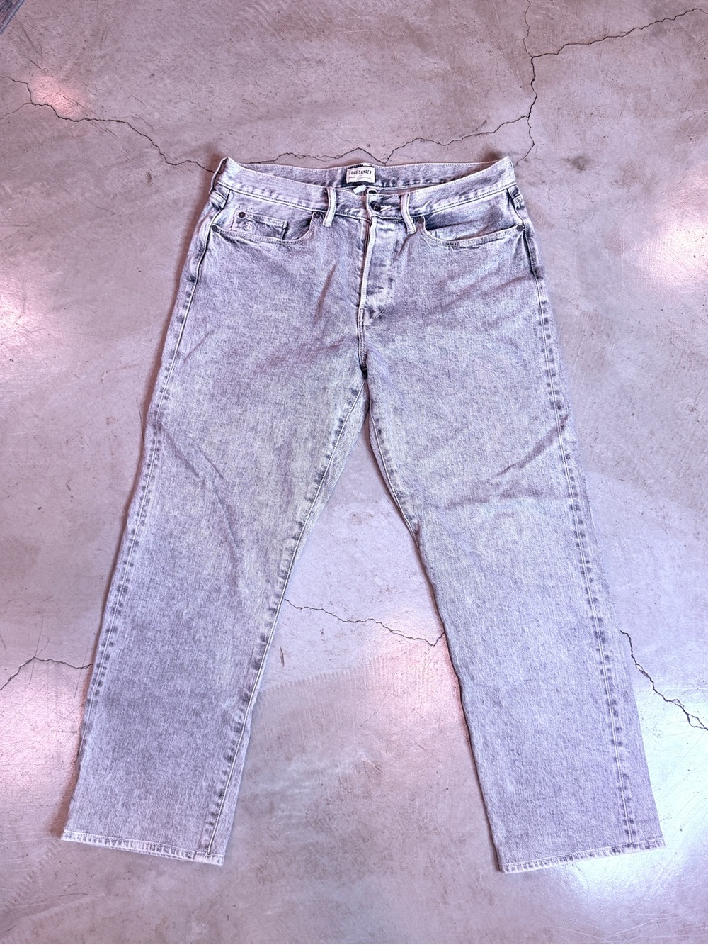 Todd Snyder Light Blue Washed Relaxed Jeans